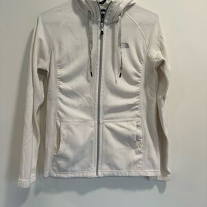 The North Face Light Weight White Zip Up Jacket